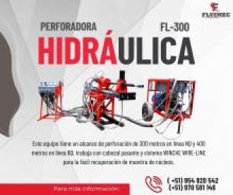PERFORADORA HIDRAULICA FL - 300 RECUPERACION DE NUCLEOS 